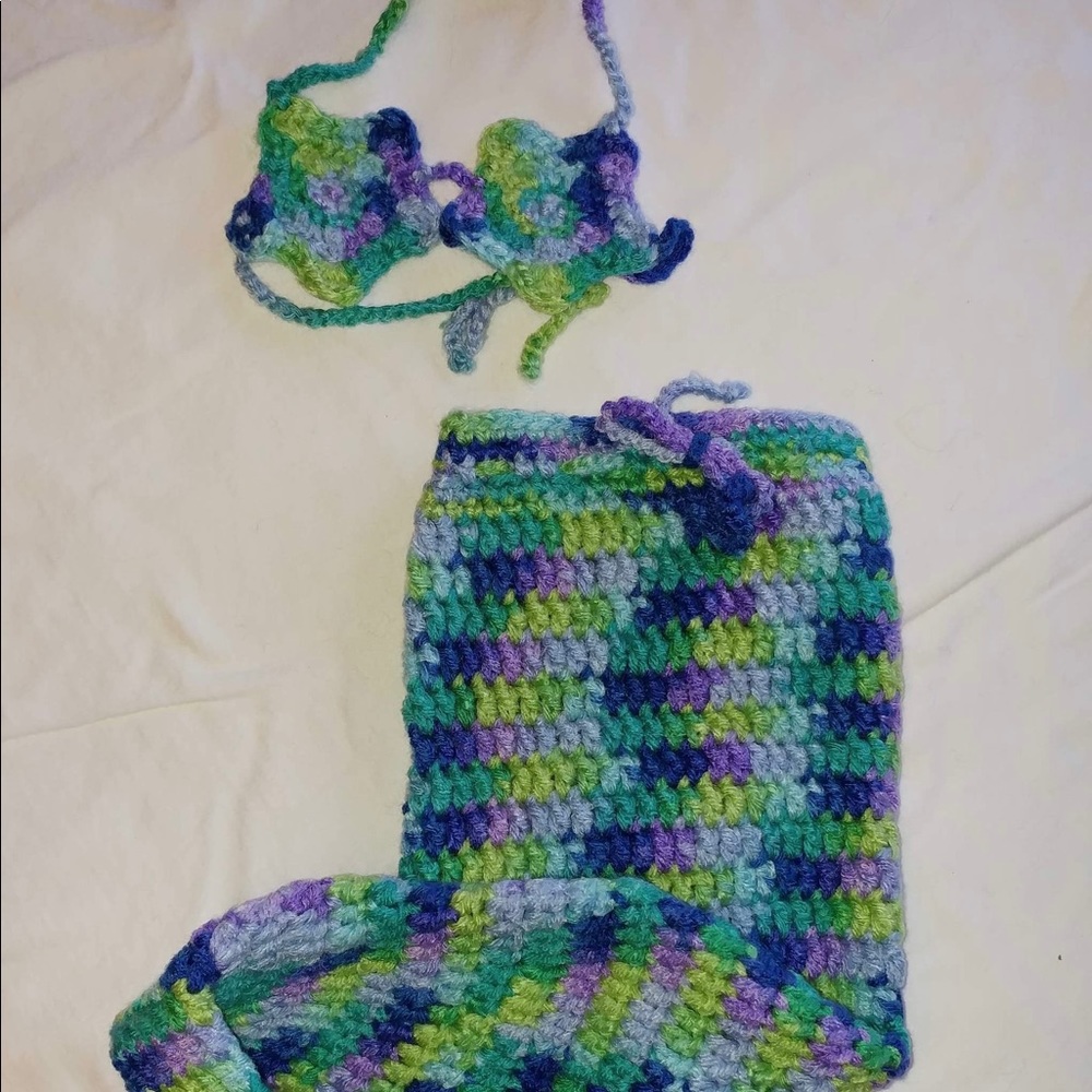 Baby Mermaid Crochet Prop